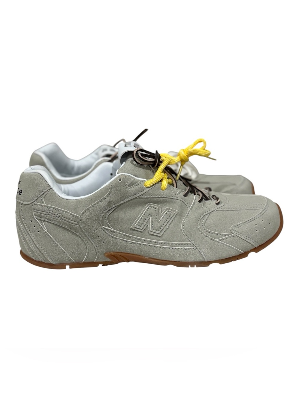 New Balance x Miu Miu 530 Low Top Lace-Up Suede Sneakers Gray Style 165 size 42 - Picture 2 of 9